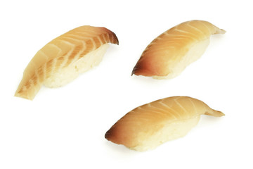 sushi isolated on white