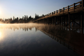 Obraz premium Fishing Bridge