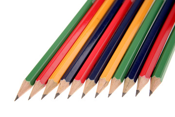 Fototapeta premium Pencils on white background