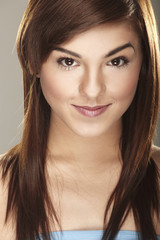 Naklejka premium A happy young woman