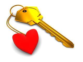 heart keyholder