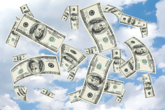 100 dollar bill shower