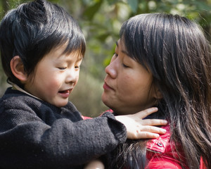 Obraz premium mother and son