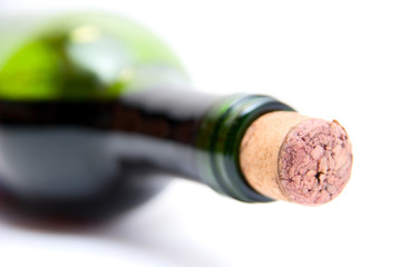 Close-up of bottle of red  wine