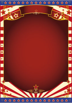 red and white circus background