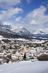 Fototapeta premium Schladming im Winter - Ski WM Stadt 2013