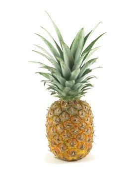 Pineapple on white isolated background.