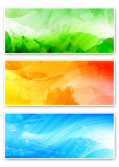 abstract organic banners