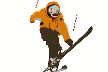 Obraz premium skier