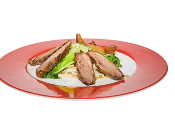 Knusprige Ente mit Pok Coi