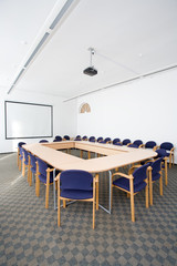 empty small classroom or meeting room