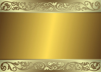 Gentle golden and silvery background (vector)