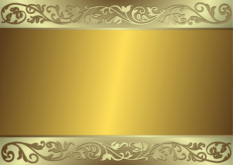 Gentle golden and silvery background (vector)