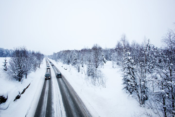 Fototapeta premium Winter Road