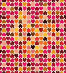 Seamless Heart Mosaic Pattern