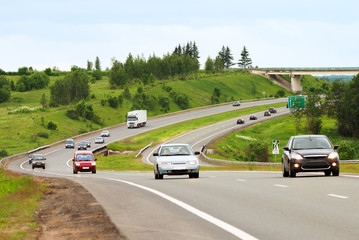 Bend of highway