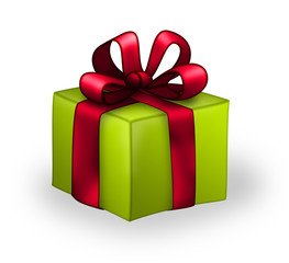 hellgrünes Geschenk