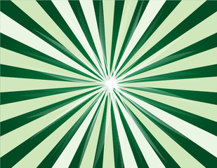 Green sunburst