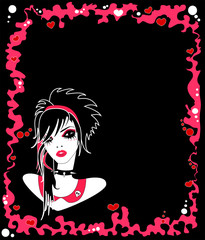 girl in punk fashion