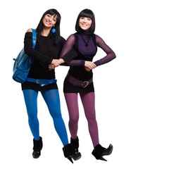 Obraz premium Two attractive women