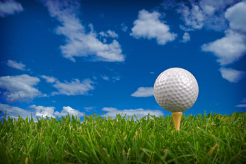 Golf ball close-up
