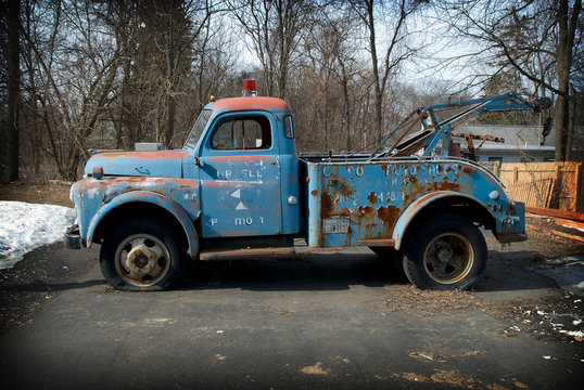 Vintage tow truck