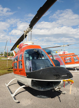Helicopter front view