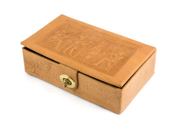 Antique leather box