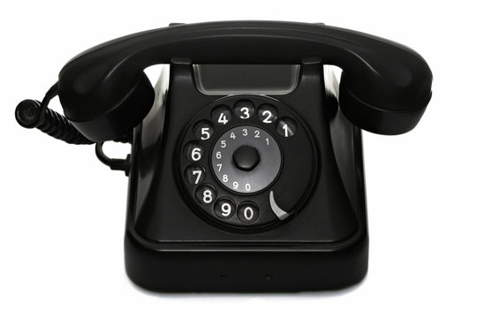 old vintage dial telephone black - more at my portfolio