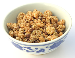 bol de céréales aux pépites de chocolat