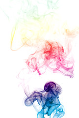 Obraz na płótnie Canvas Kolorowe Rainbow dymu
