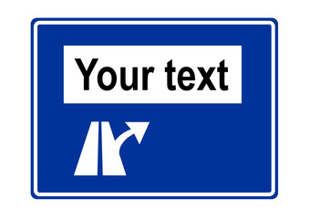 Autobahnschild, Ausfahrt