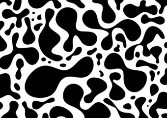 Organisches Muster-schwarz und weiß