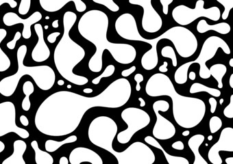 Organisches Muster-schwarz und weiß