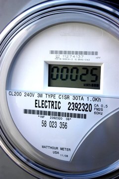 Electrical usage meter.