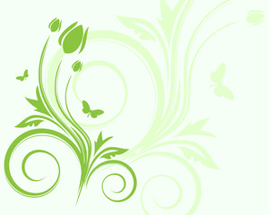 Floral background with place for your text