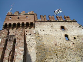 zamek w miejscowości Marostica we Włoszech - obrazy, fototapety, plakaty