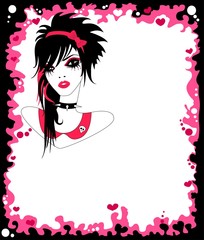 The princess in the punk style