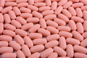 The pink pills abstract background