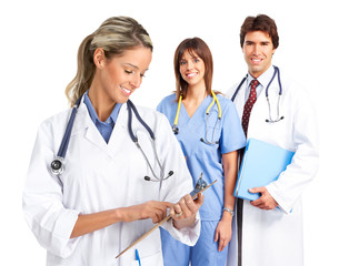 Smiling medical doctors