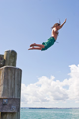 Leaping off