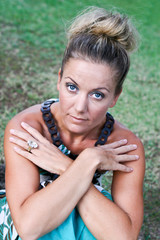 Naklejka premium Female portrait