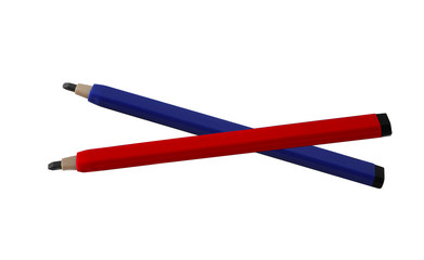 Red and Blue pencils