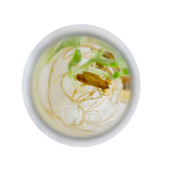 Green plant in laboratory test-tube