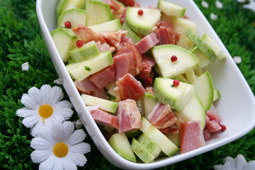 zucchinis mit fleisch