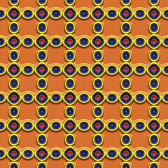 3d plastic ornamental pattern