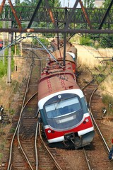 Fototapeta premium Train derailment