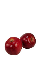 Fototapeta na wymiar Pair of Red Apples
