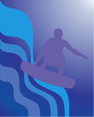 wakeboarder in aktion