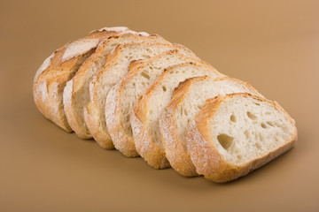 Slices of fresh village bread